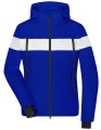 Dames Wintersport Jas James & Nicholson JN1173 electro blue-wit-zwart